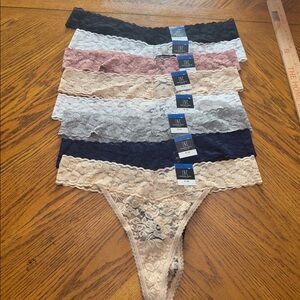Set of 8 I.N.C.  Lace Thong core panty Underwear Lingerie panty set